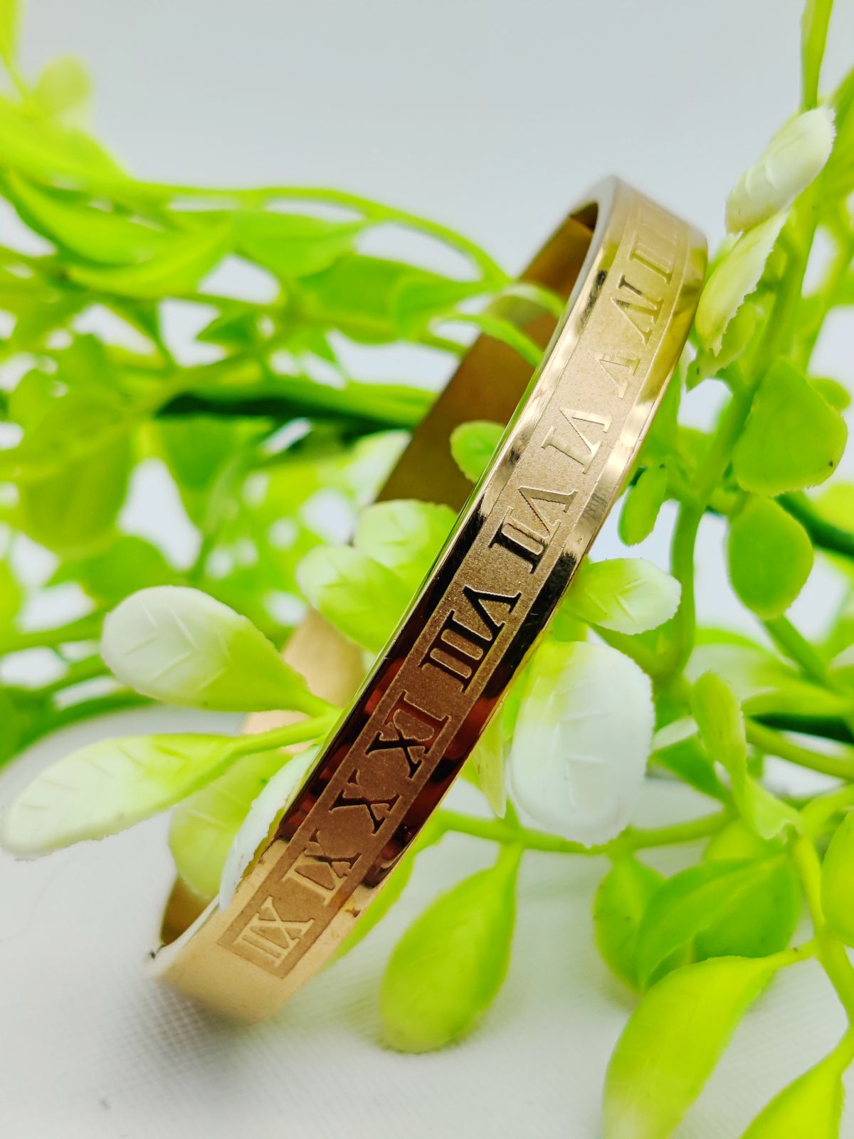 Adjustable Imported Cartier Roman Numeral Gold Bracelet | Best Quality Artificial Bracelet For Girls & Women | Bracelet For Every Occasion | Elegant Design ✨